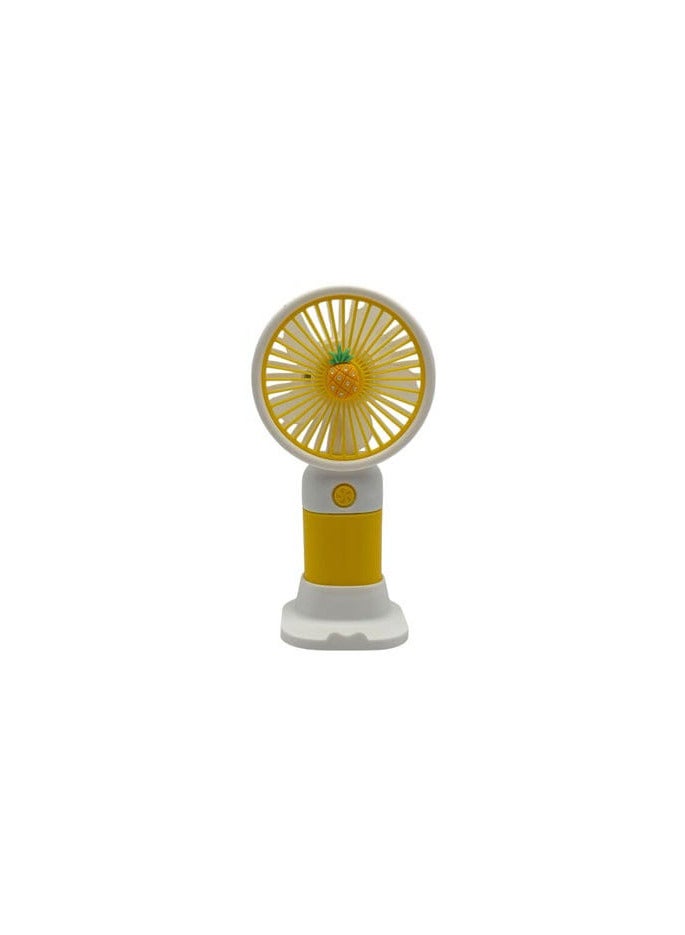Portable USB High Speed ​​Mini Desktop Fan with Phone Holder Single Speed ​​Mode Perfect for Office and Travel - Image 1